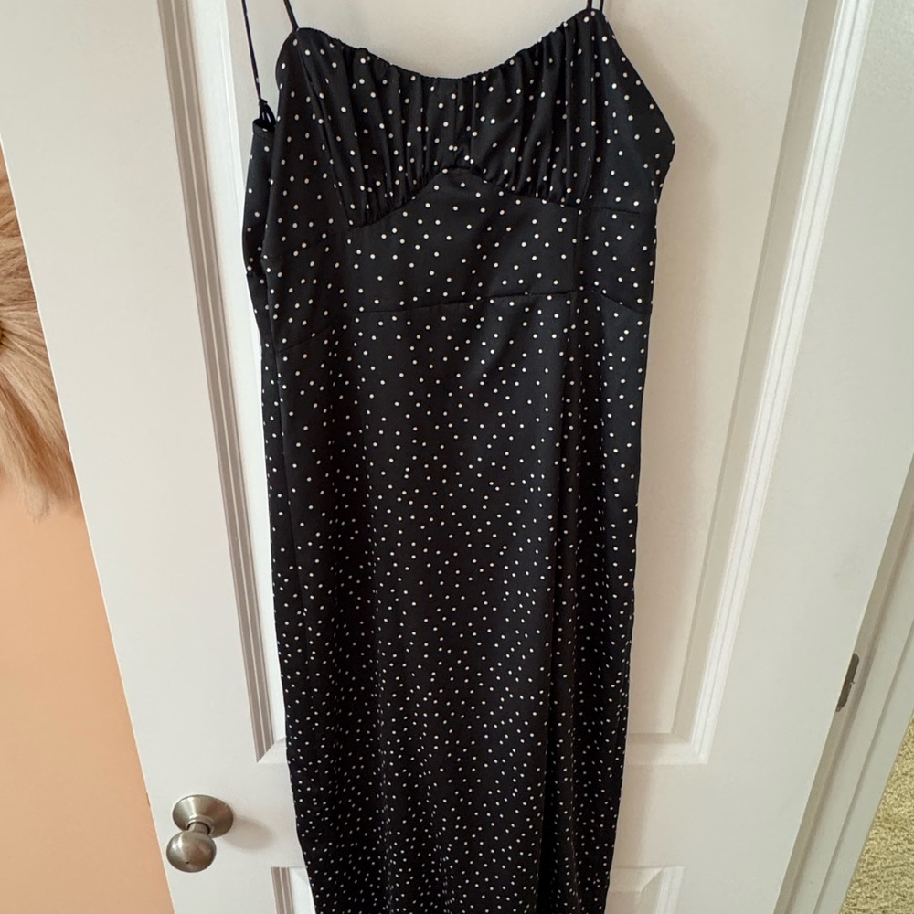 Zara Black Dress with White Dots
